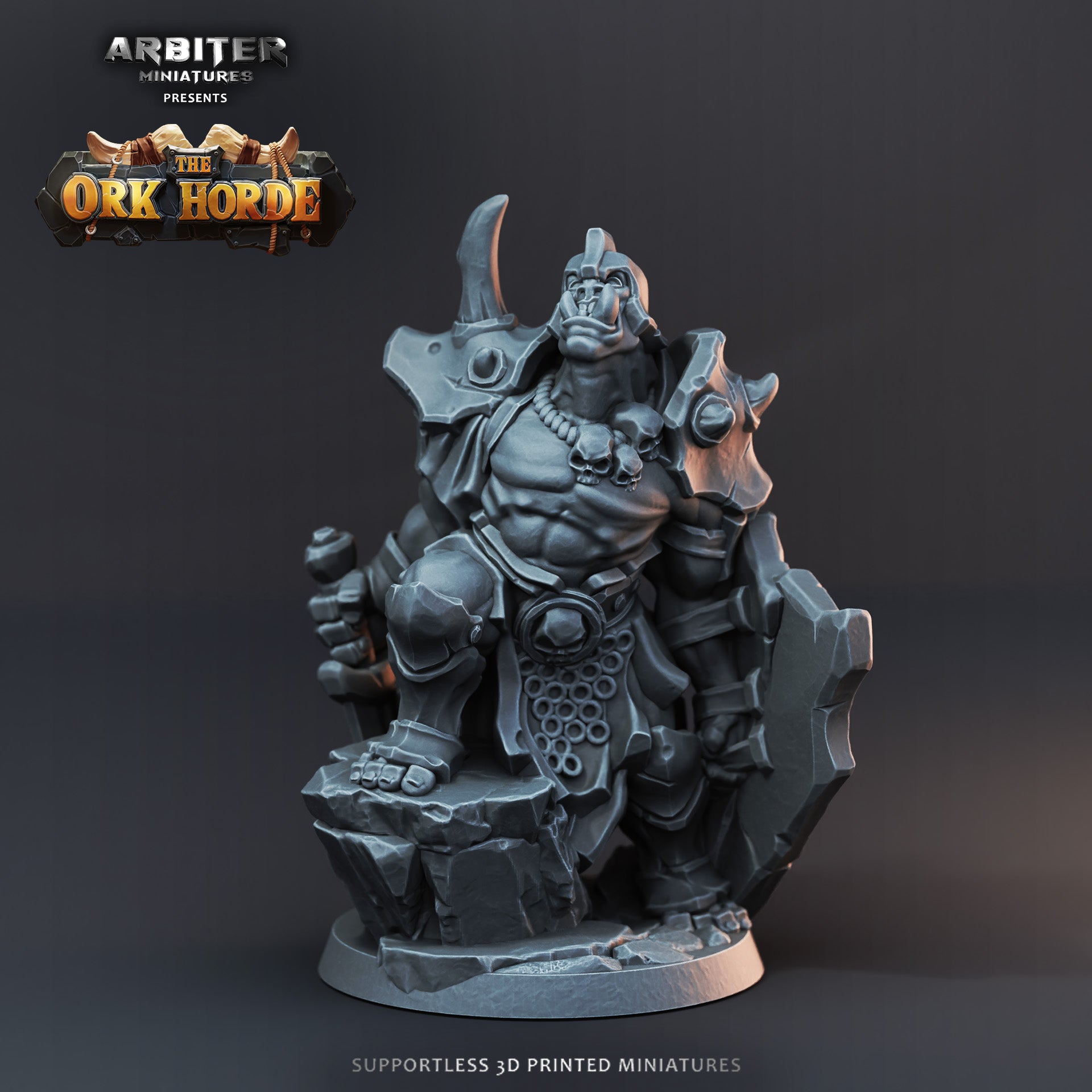 Ork Bonebreaker - Resin Printed Miniature - The Ork Horde