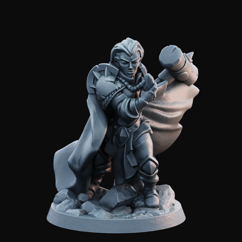 Cleric Female  - Resin Printed Miniature - Heroes of the Realm