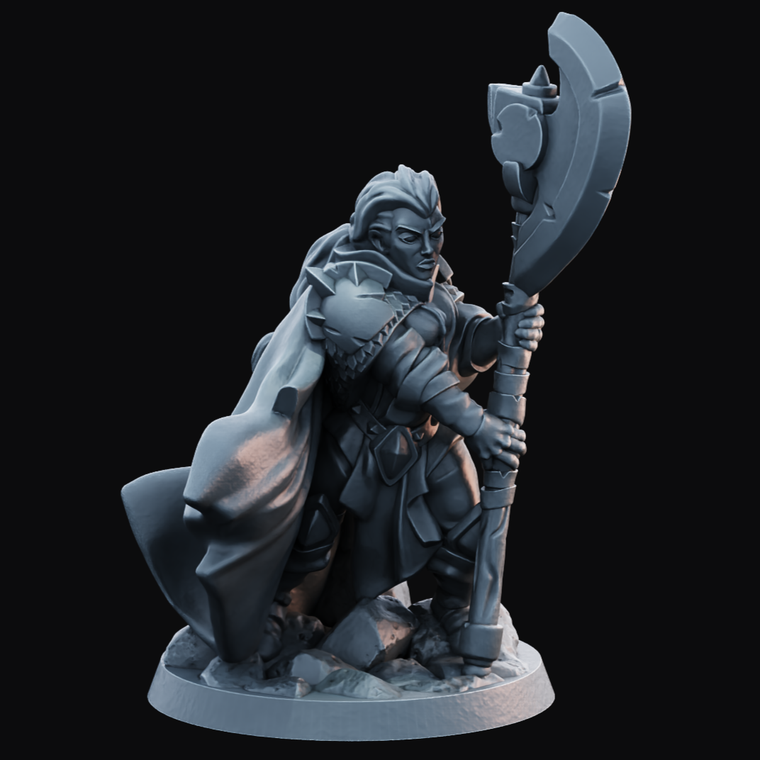 Cleric Female 2  - Resin Printed Miniature - Heroes of the Realm