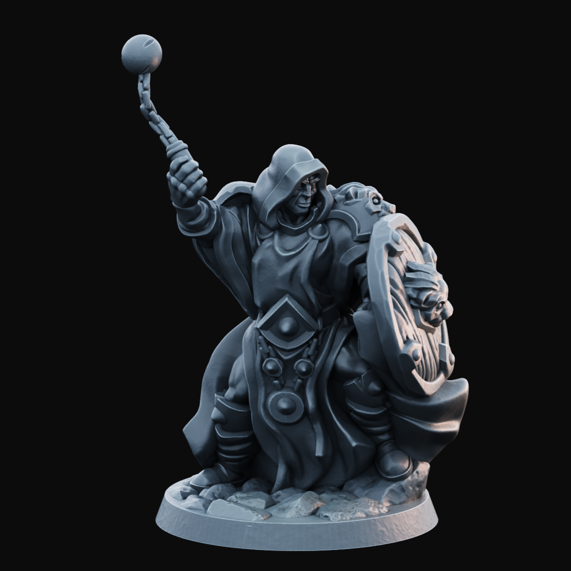 Cleric Male 2  - Resin Printed Miniature - Heroes of the Realm