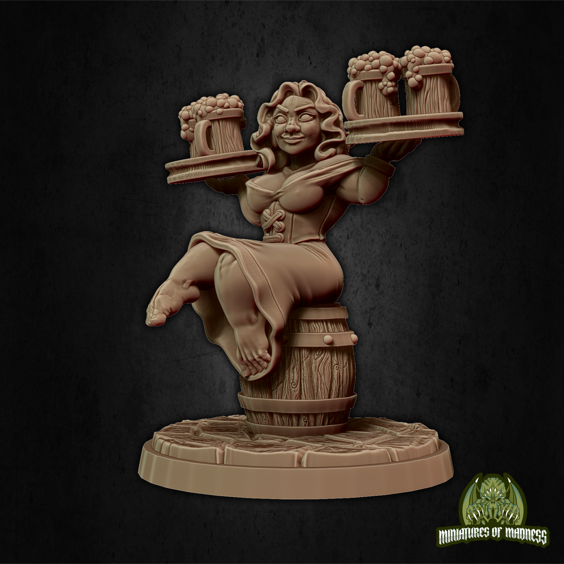 Dorella Breakheart  - Resin Printed Miniature - Hold My Dwarf