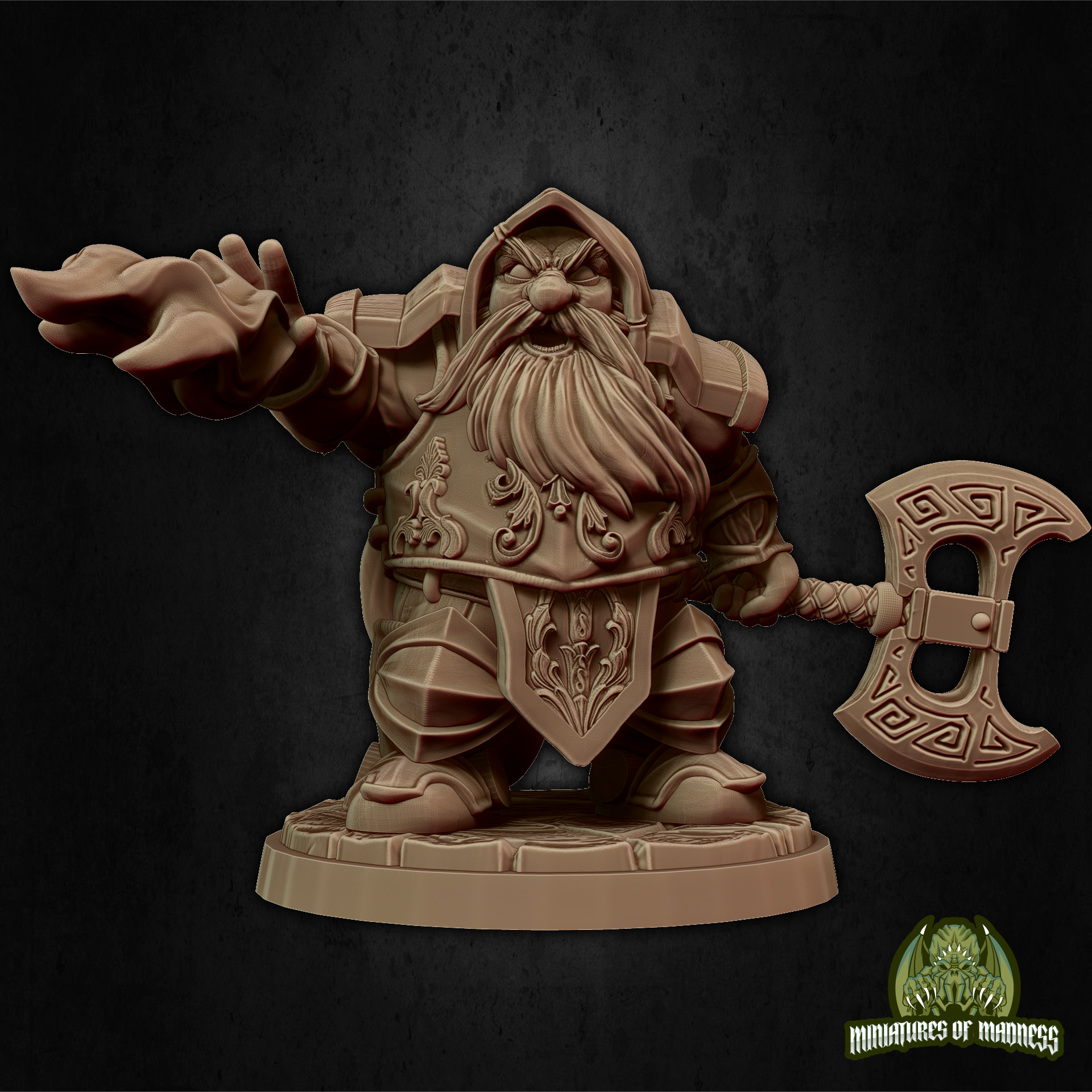 Dorfas The Eldritch Knight - Resin Printed Miniature - Hold My Dwarf