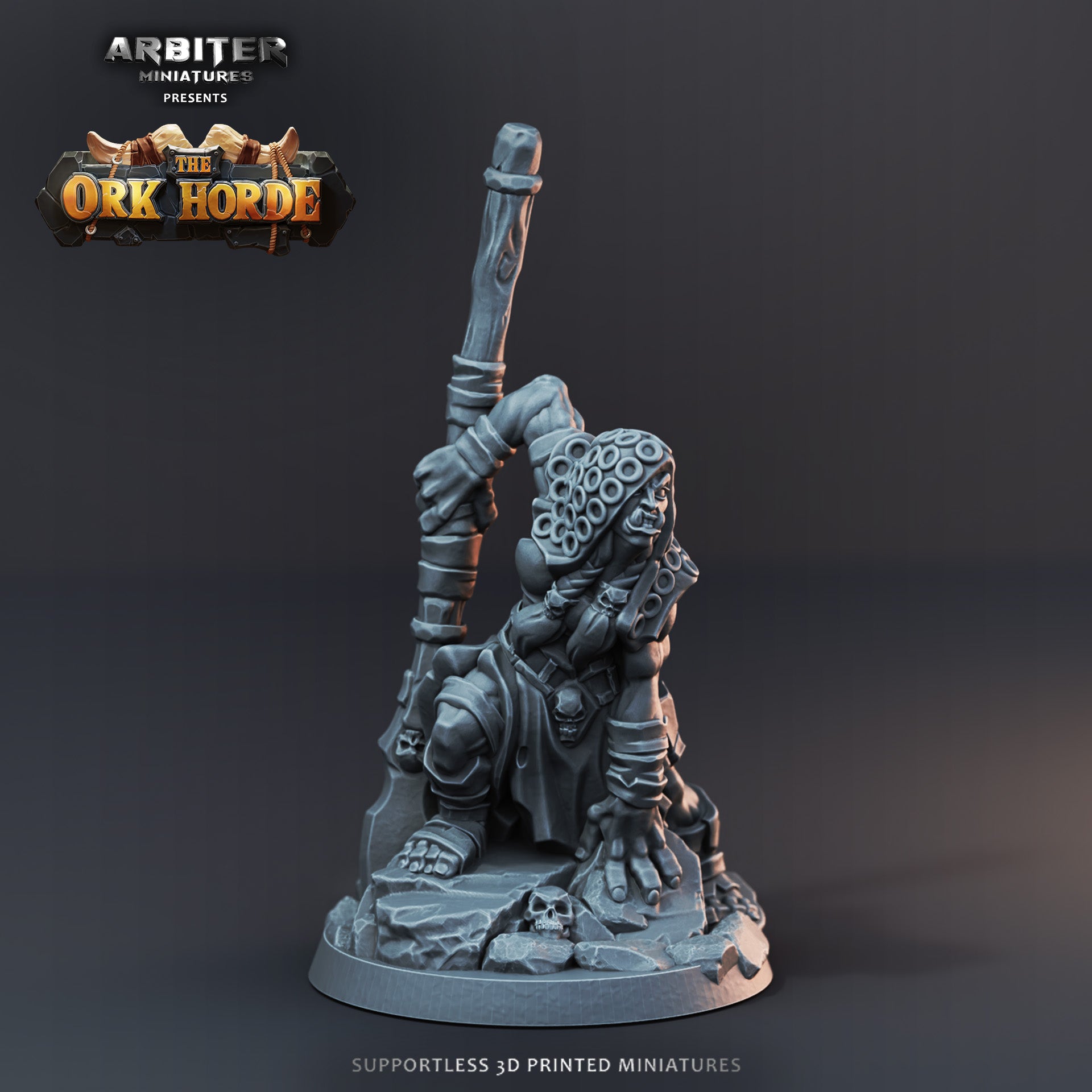 Ork Impaler 4 Female - Resin Printed Miniature - The Ork Horde