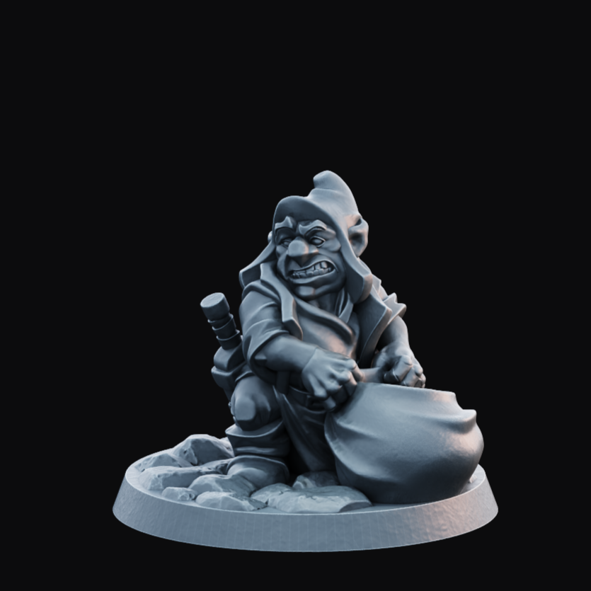 Gnome Male - Resin Printed Miniature - Heroes of the Realm