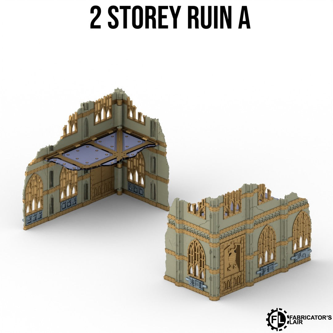 Gothic Stronghold Terrain System – Foldable Tabletop Battlefield Scenery