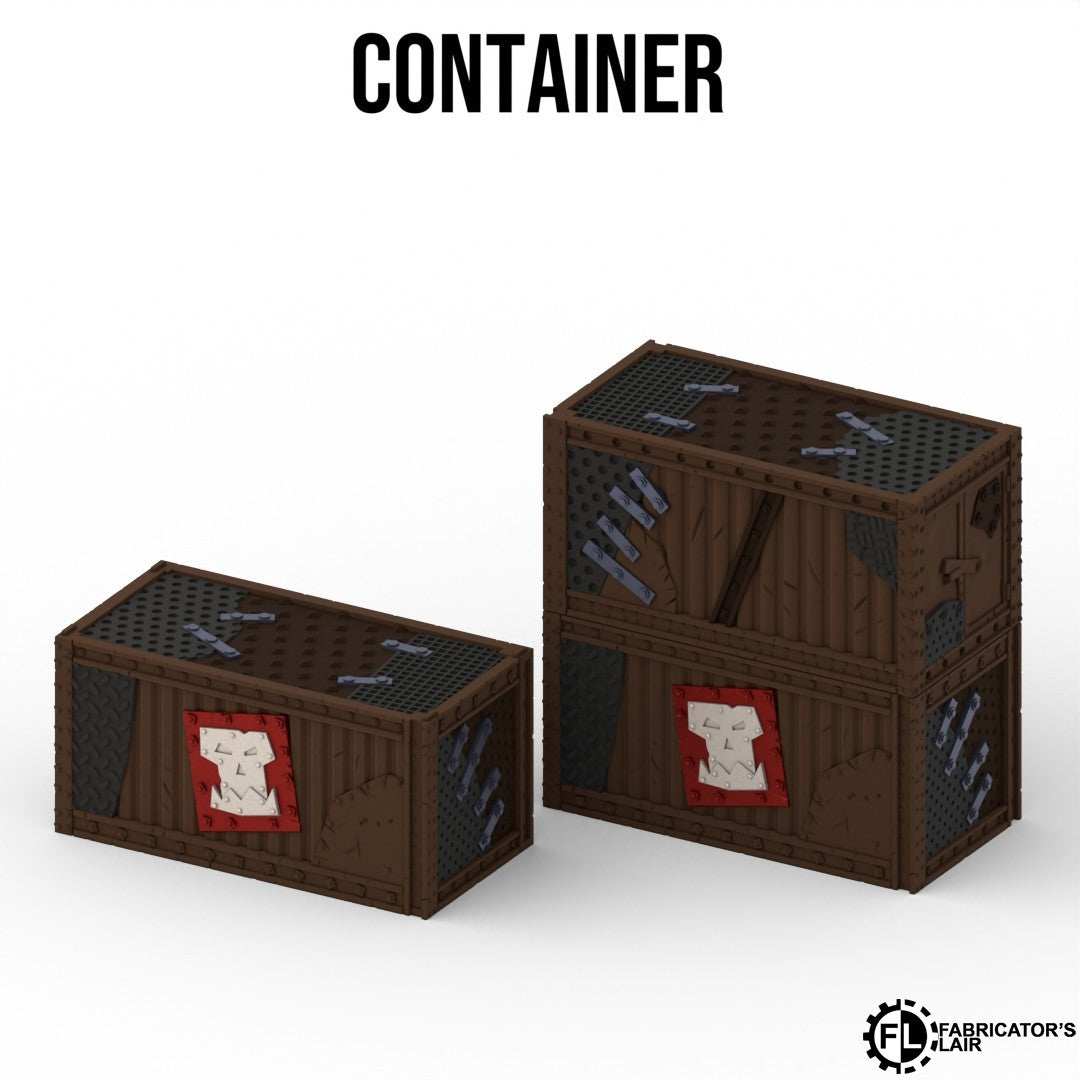 Scrapyard Outpost Terrain – Foldable Tabletop Battlefield Scenery