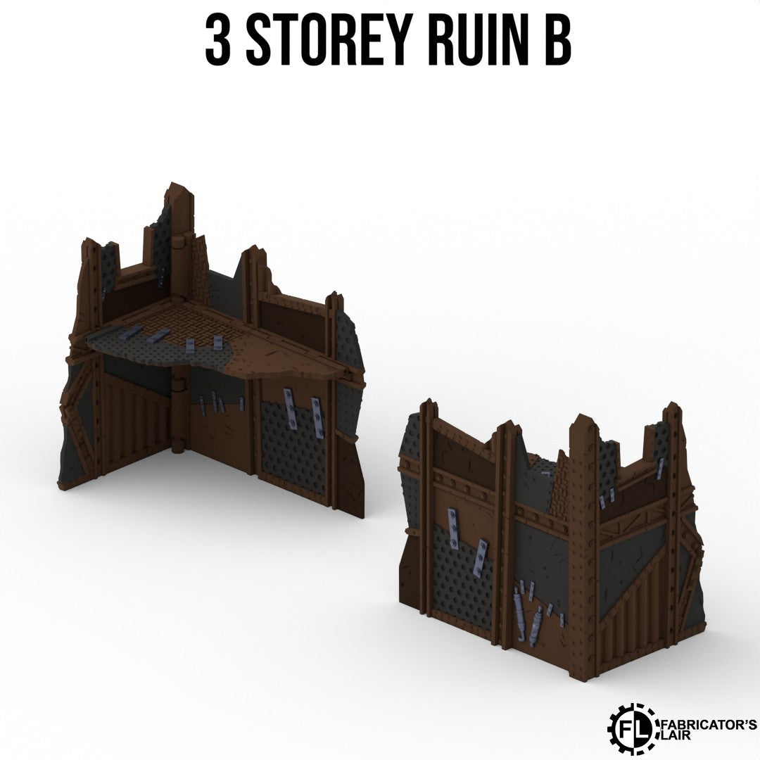 Scrapyard Outpost Terrain – Foldable Tabletop Battlefield Scenery