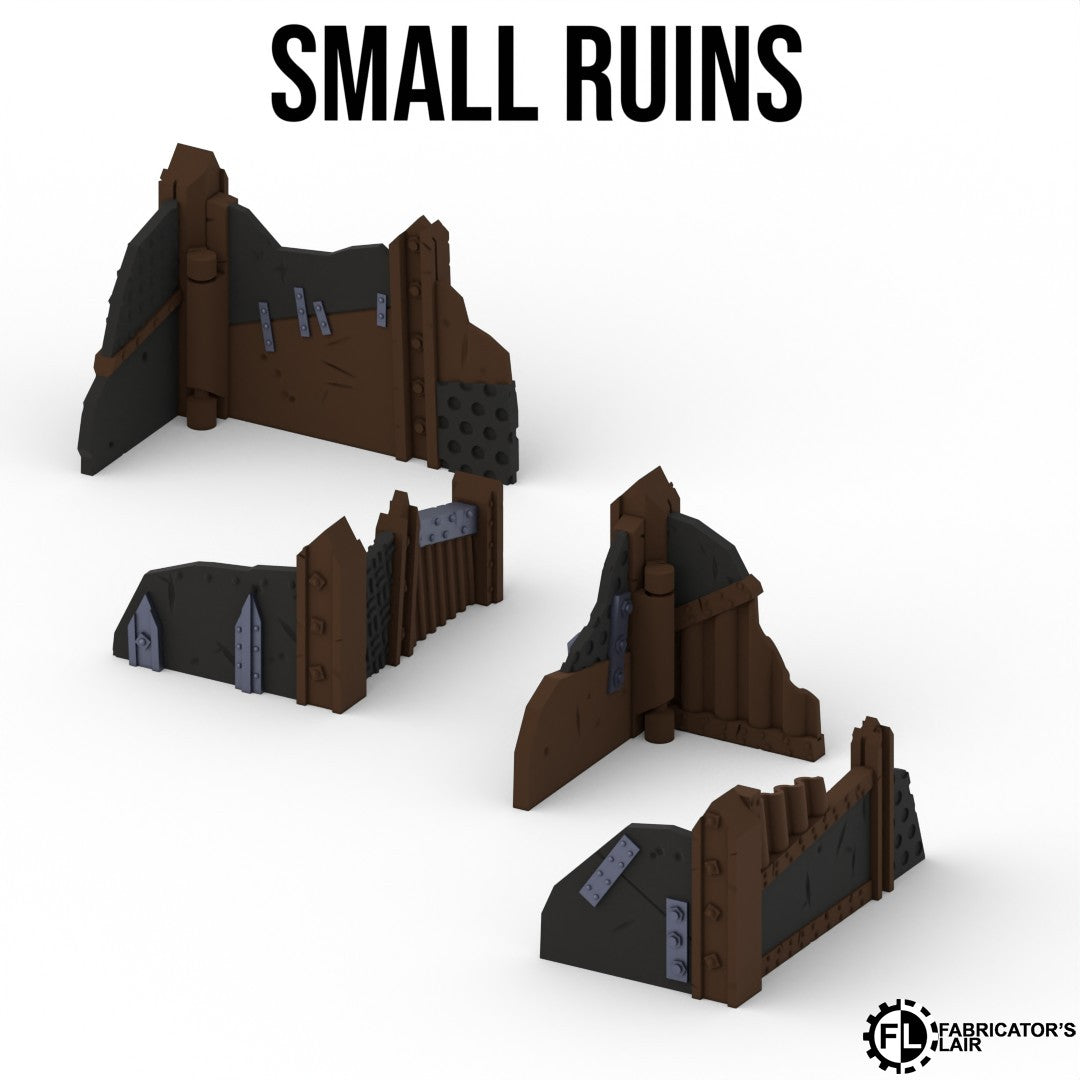 Scrapyard Outpost Terrain – Foldable Tabletop Battlefield Scenery