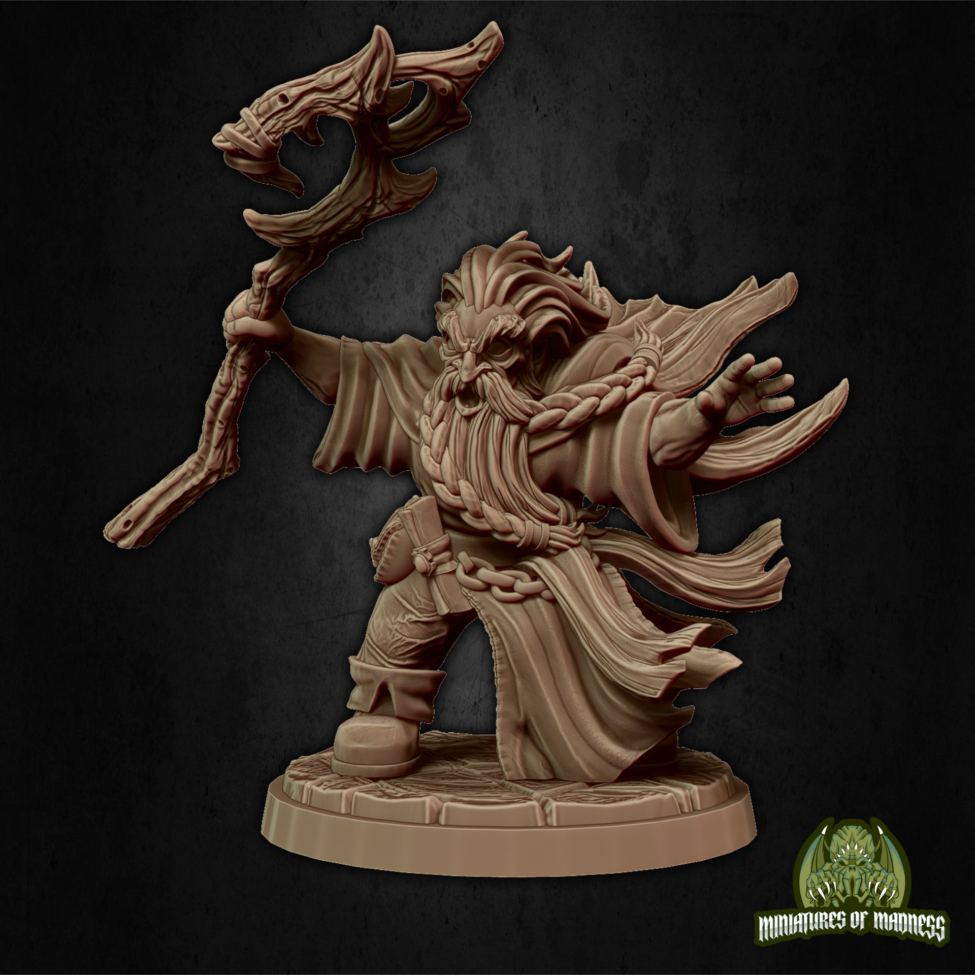 Hesur Strormbearer - Resin Printed Miniature - Hold My Dwarf