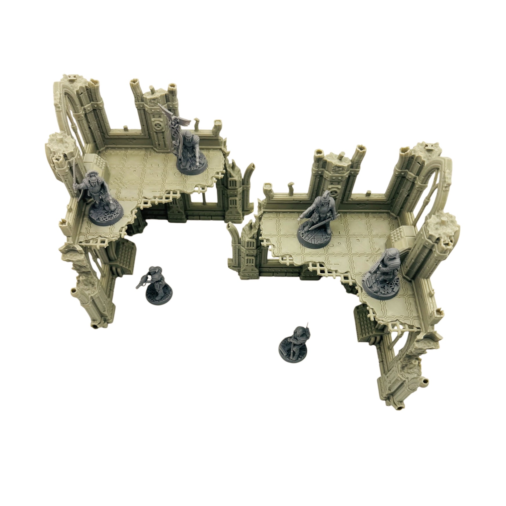 Modular Gothic Ruins Terrain Set 3 – 28–32mm 3D Printed Tabletop Scenery