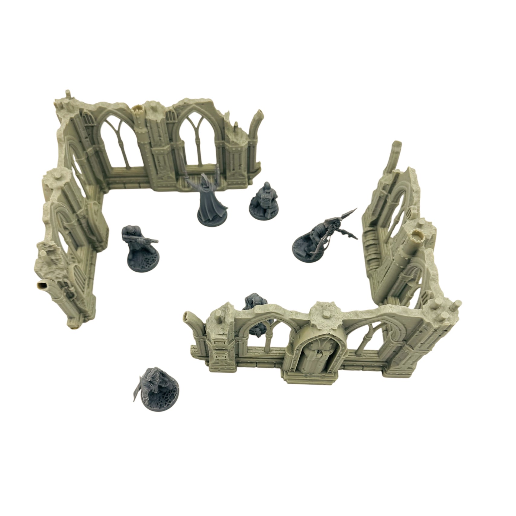 Modular Gothic Ruins Terrain Set 3 – 28–32mm 3D Printed Tabletop Scenery