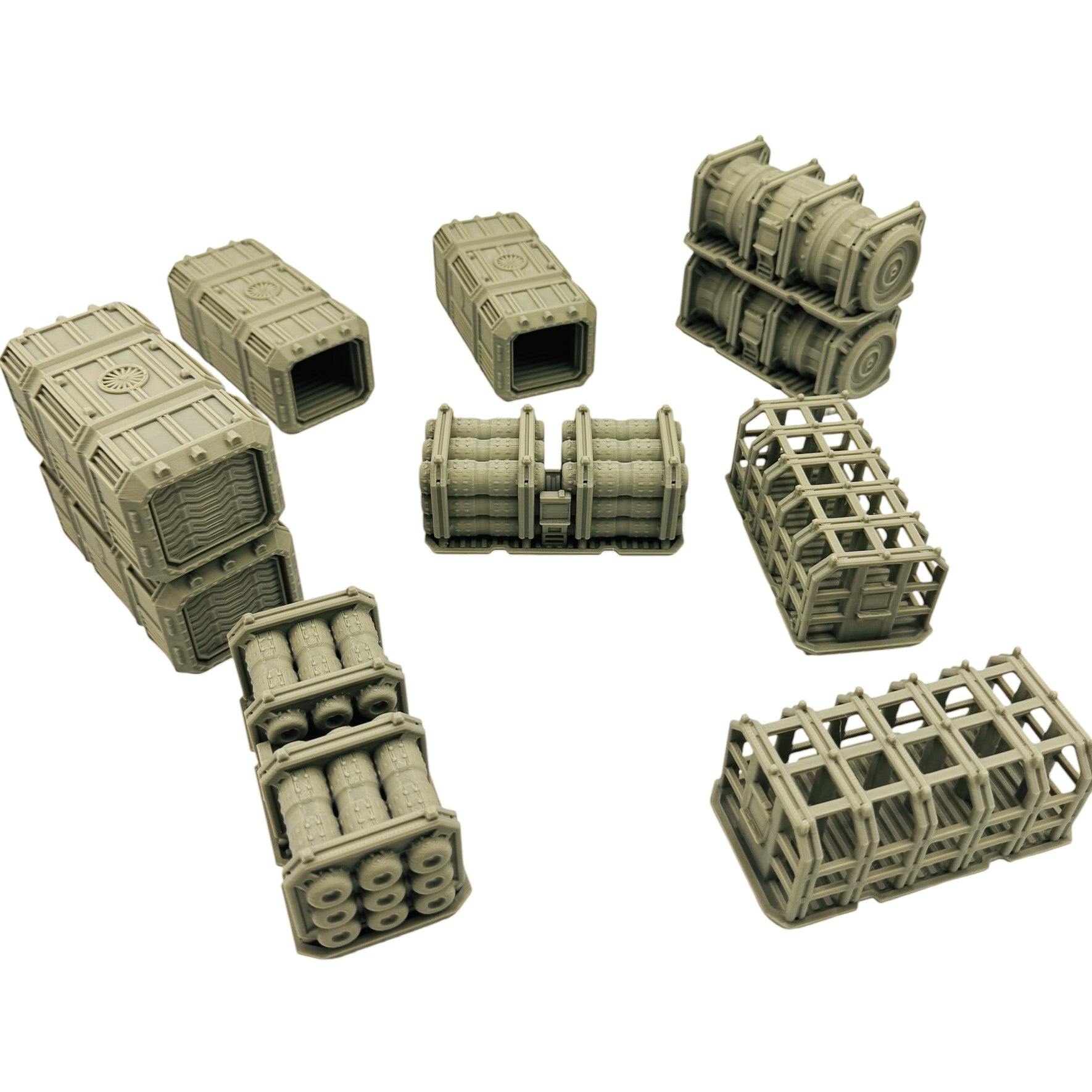 Sci-Fi Small Cargo Container Terrain – Compact Scatter Containers for Tabletop Wargaming & RPG Terrain