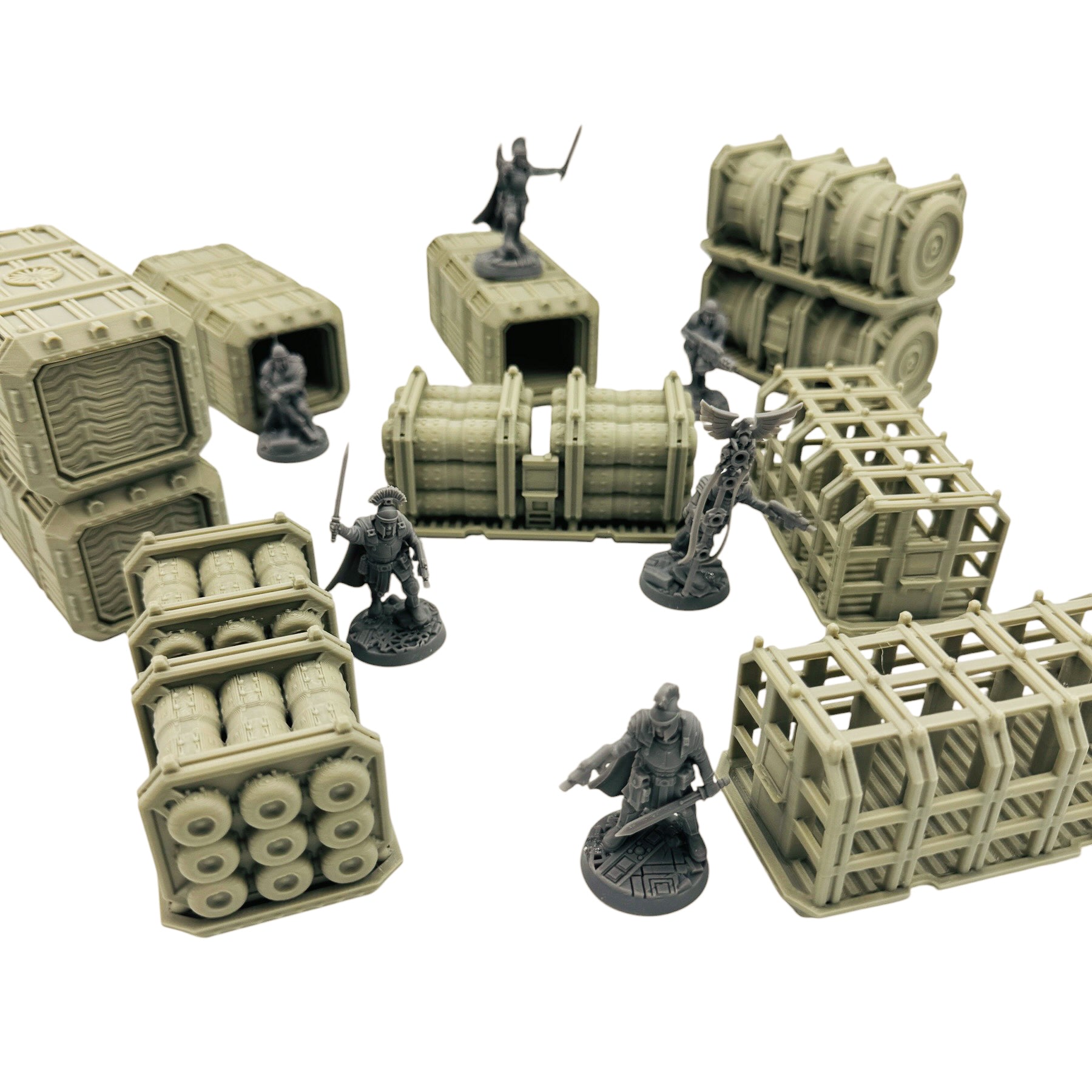 Sci-Fi Small Cargo Container Terrain – Compact Scatter Containers for Tabletop Wargaming & RPG Terrain