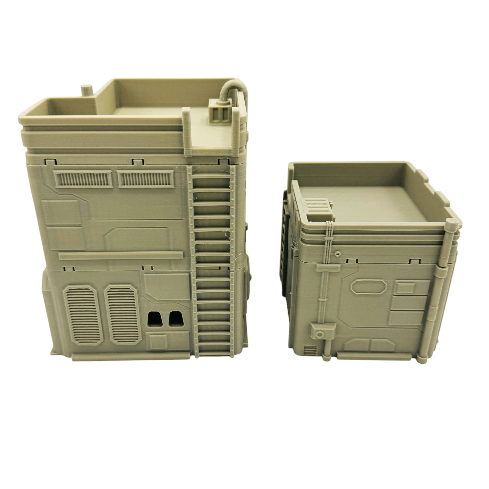 Sci-Fi City Terrain – Small Urban Buildings Set for Tabletop Wargaming & RPG Terrain