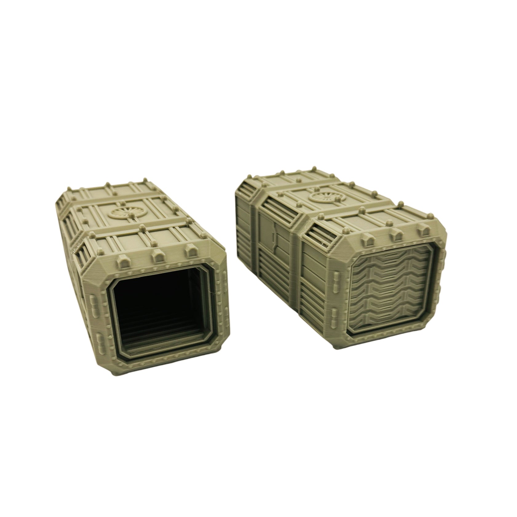 Sci-Fi Large Cargo Container Terrain – Compact Scatter Containers for Tabletop Wargaming & RPG Terrain