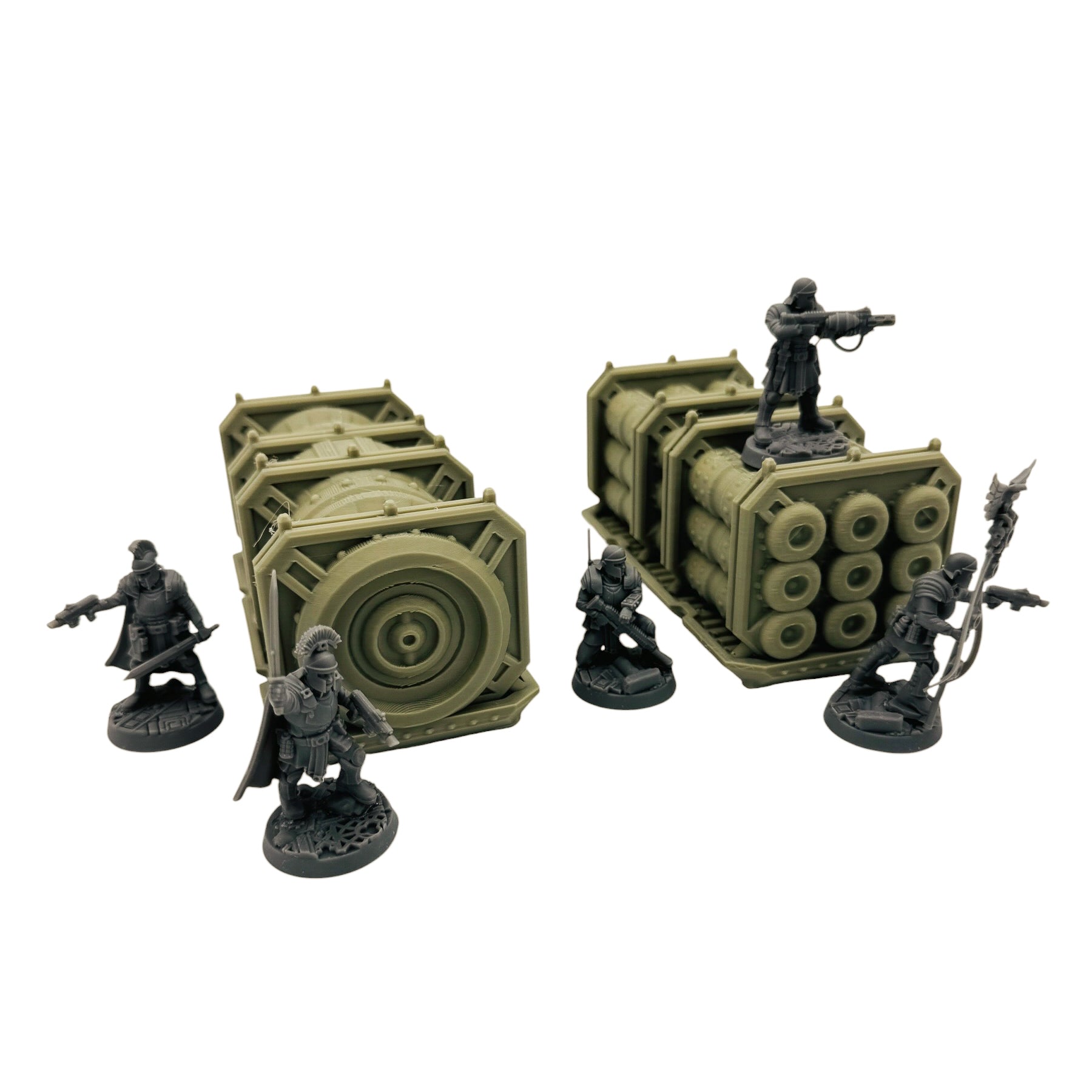 Sci-Fi Large Cargo Container Terrain – Compact Scatter Containers for Tabletop Wargaming & RPG Terrain