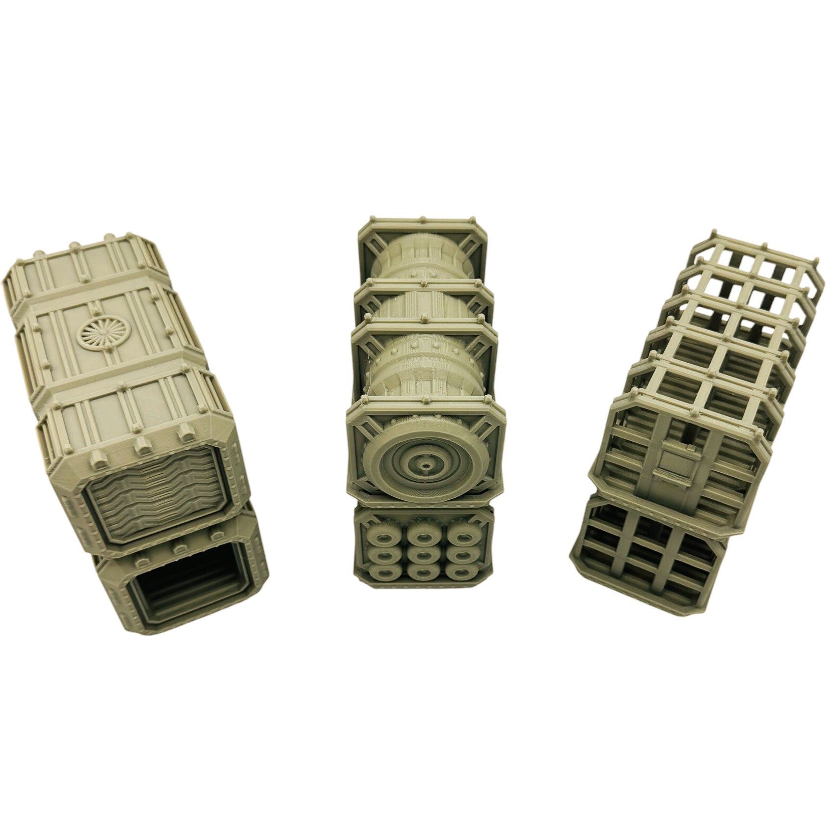 Sci-Fi Large Cargo Container Terrain – Compact Scatter Containers for Tabletop Wargaming & RPG Terrain