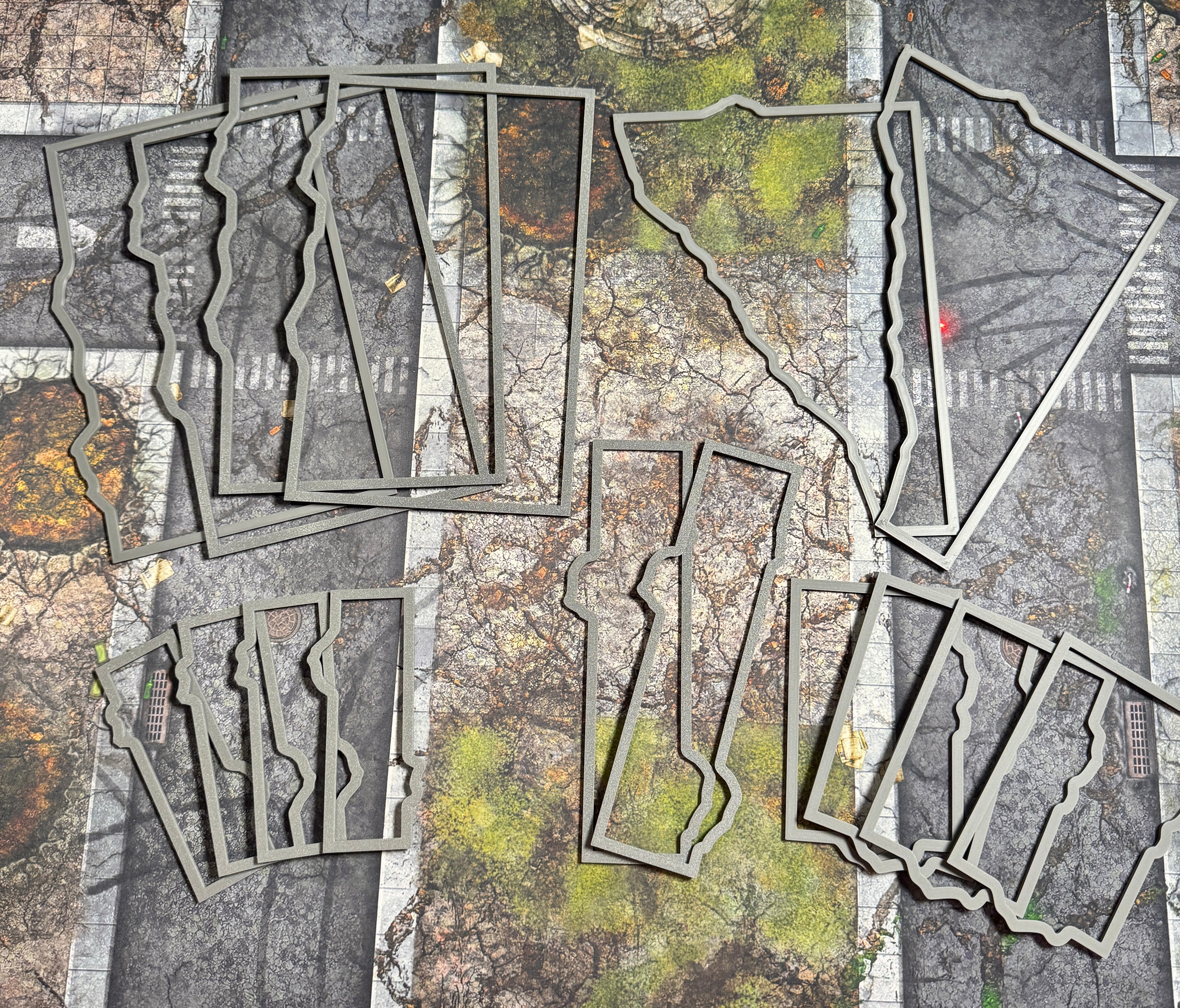 Battlefield Layout Outline Templates – Tournament Terrain Placement System