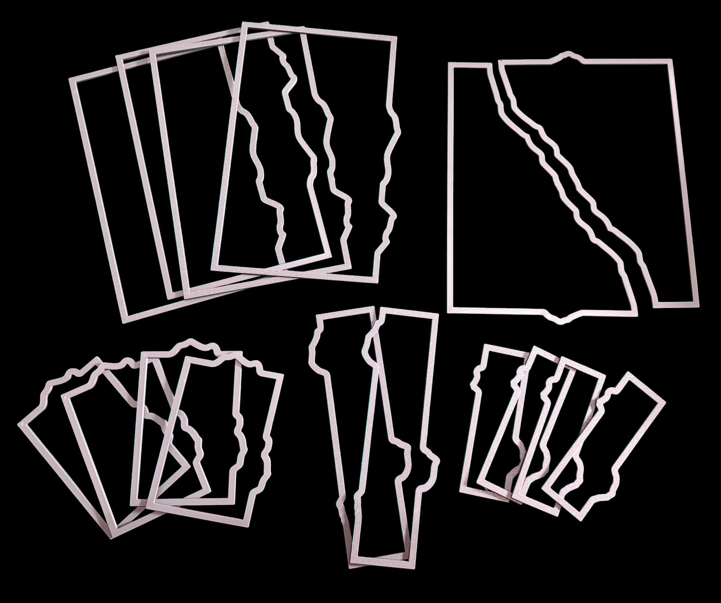 Battlefield Layout Outline Templates – Tournament Terrain Placement System