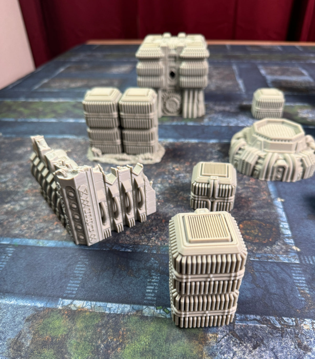 Epic Industrial Colony Terrain Set – Sci-Fi Battlefield Scenery