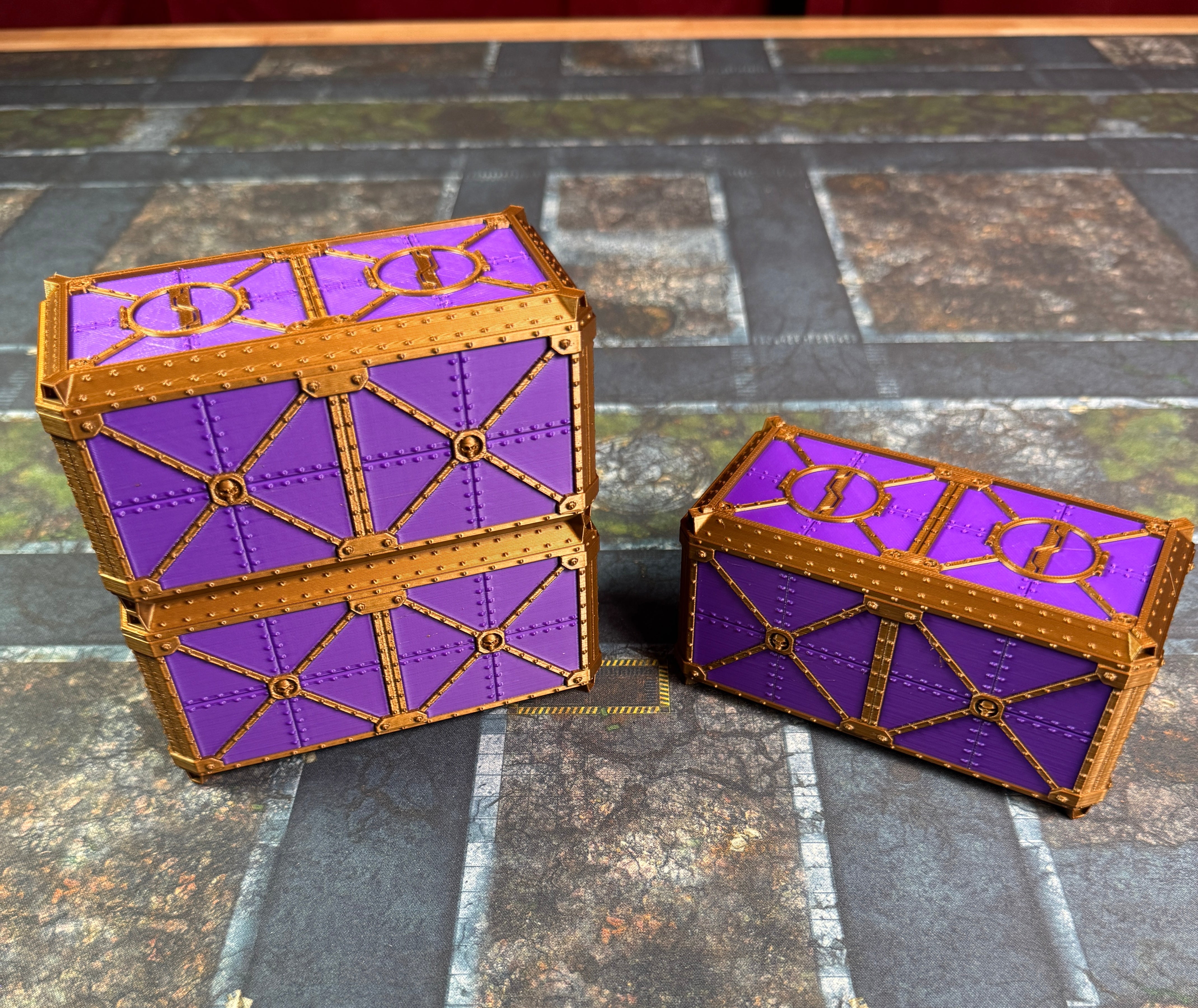 Tabletop Ready Sci-Fi Cargo Containers Set 2  – 3D Printed Terrain
