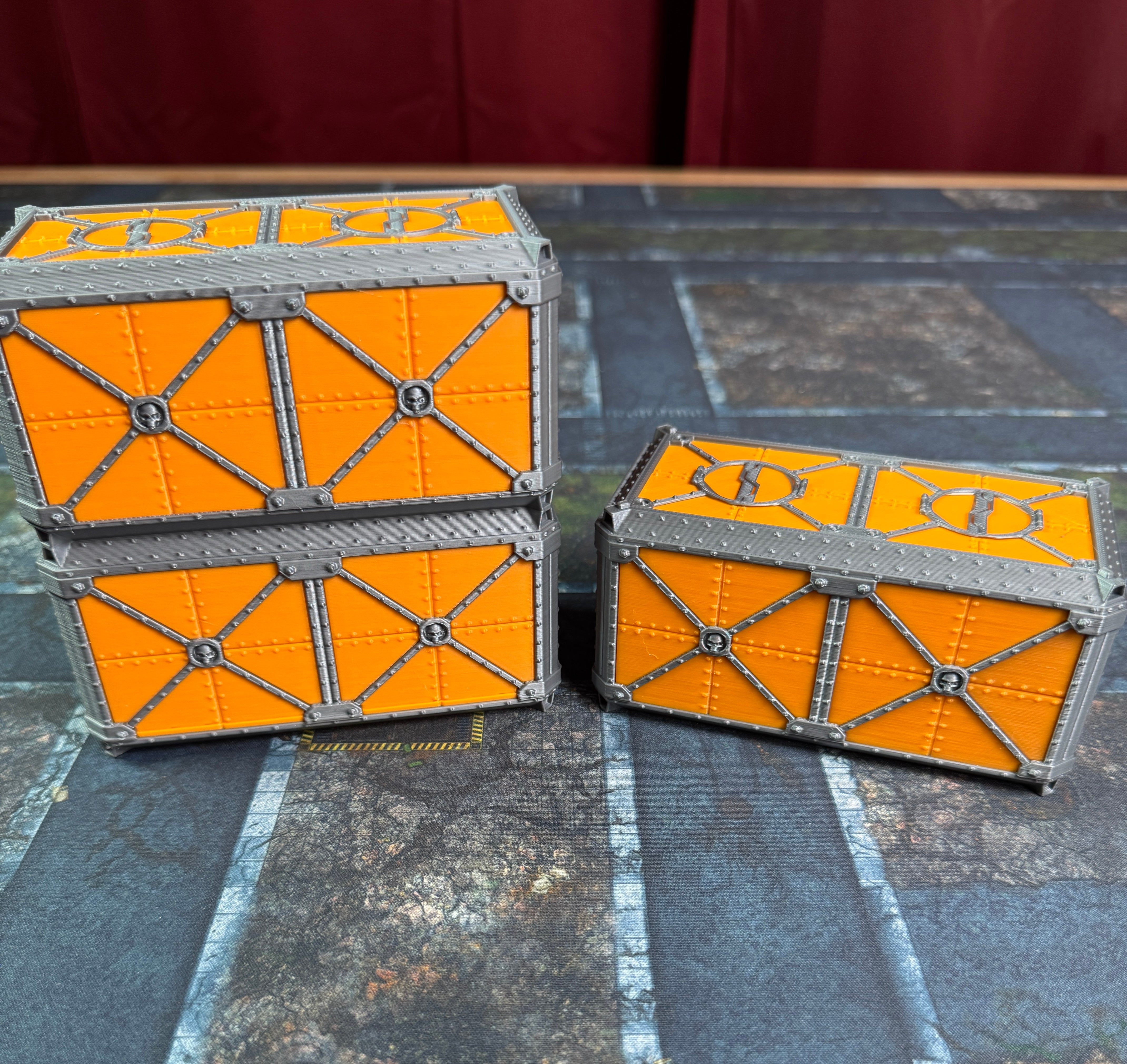 Tabletop Ready Sci-Fi Cargo Containers Set 2  – 3D Printed Terrain
