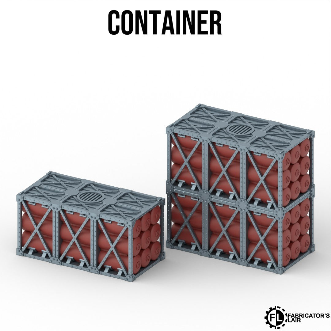 Industrial Battlefield Terrain Set – Foldable Modular Tabletop Scenery