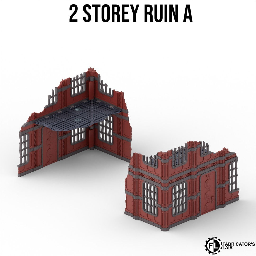Industrial Battlefield Terrain Set – Foldable Modular Tabletop Scenery