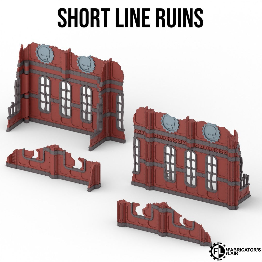 Industrial Battlefield Terrain Set – Foldable Modular Tabletop Scenery