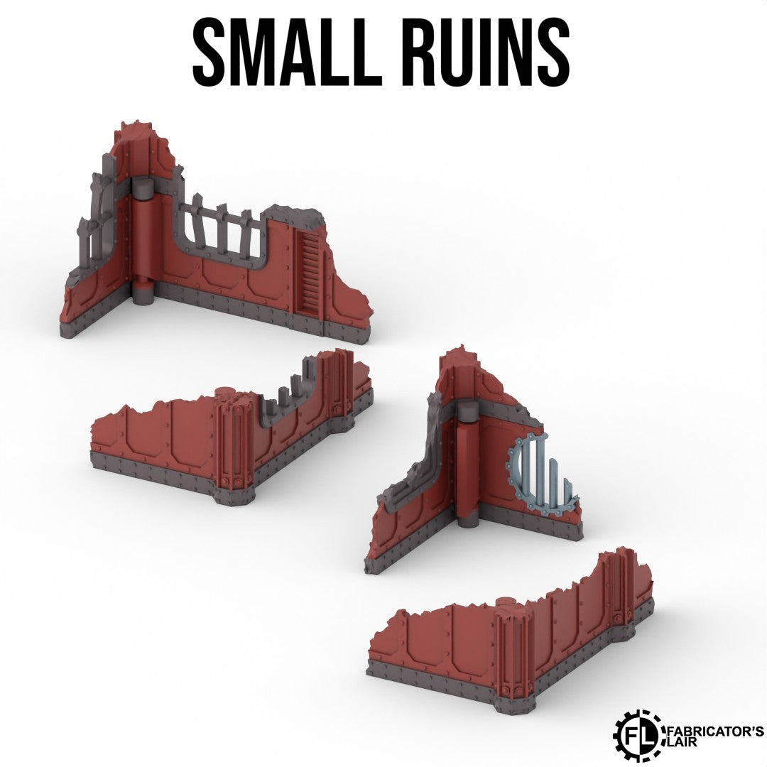 Industrial Battlefield Terrain Set – Foldable Modular Tabletop Scenery
