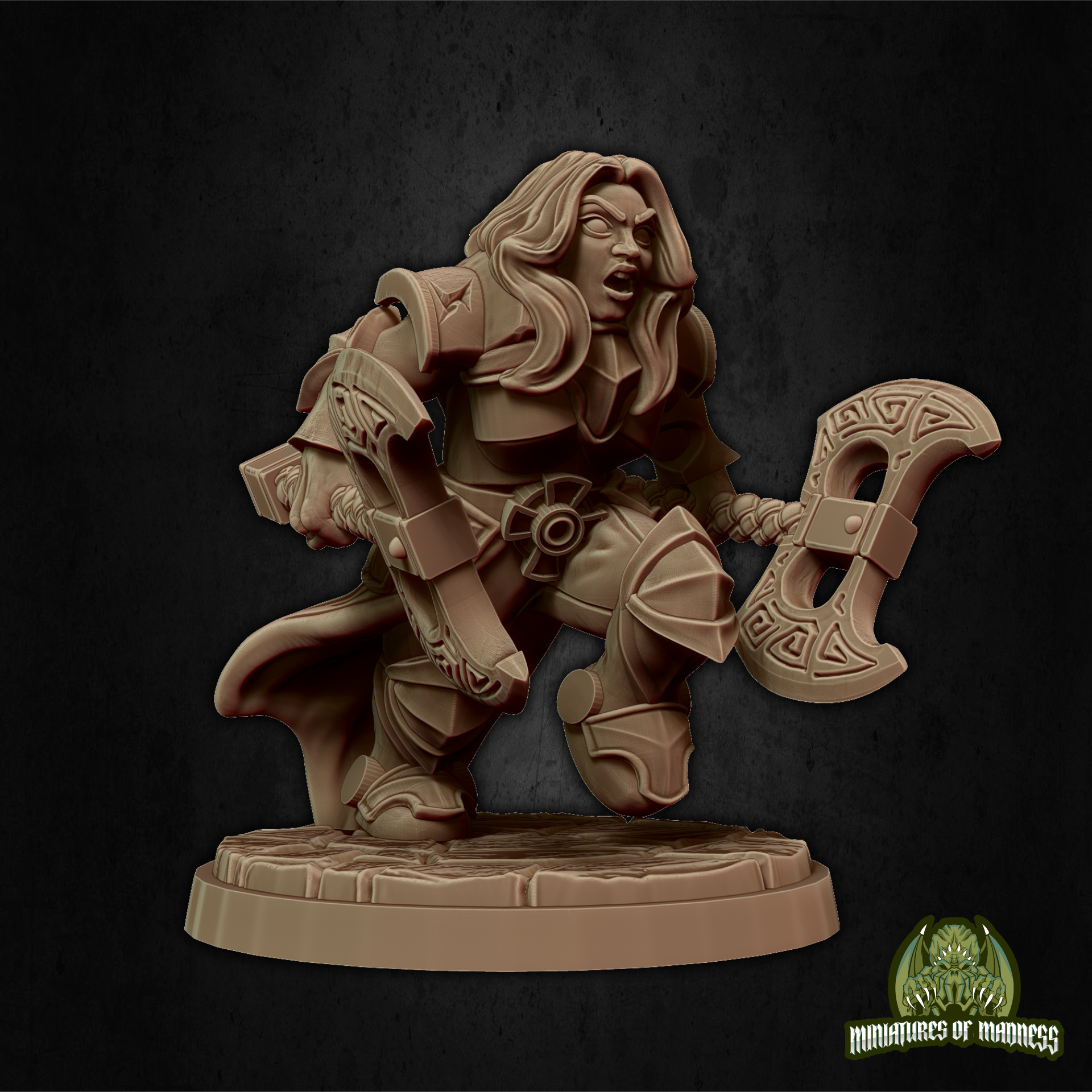 Kinessa The Fury - Resin Printed Miniature - Hold My Dwarf