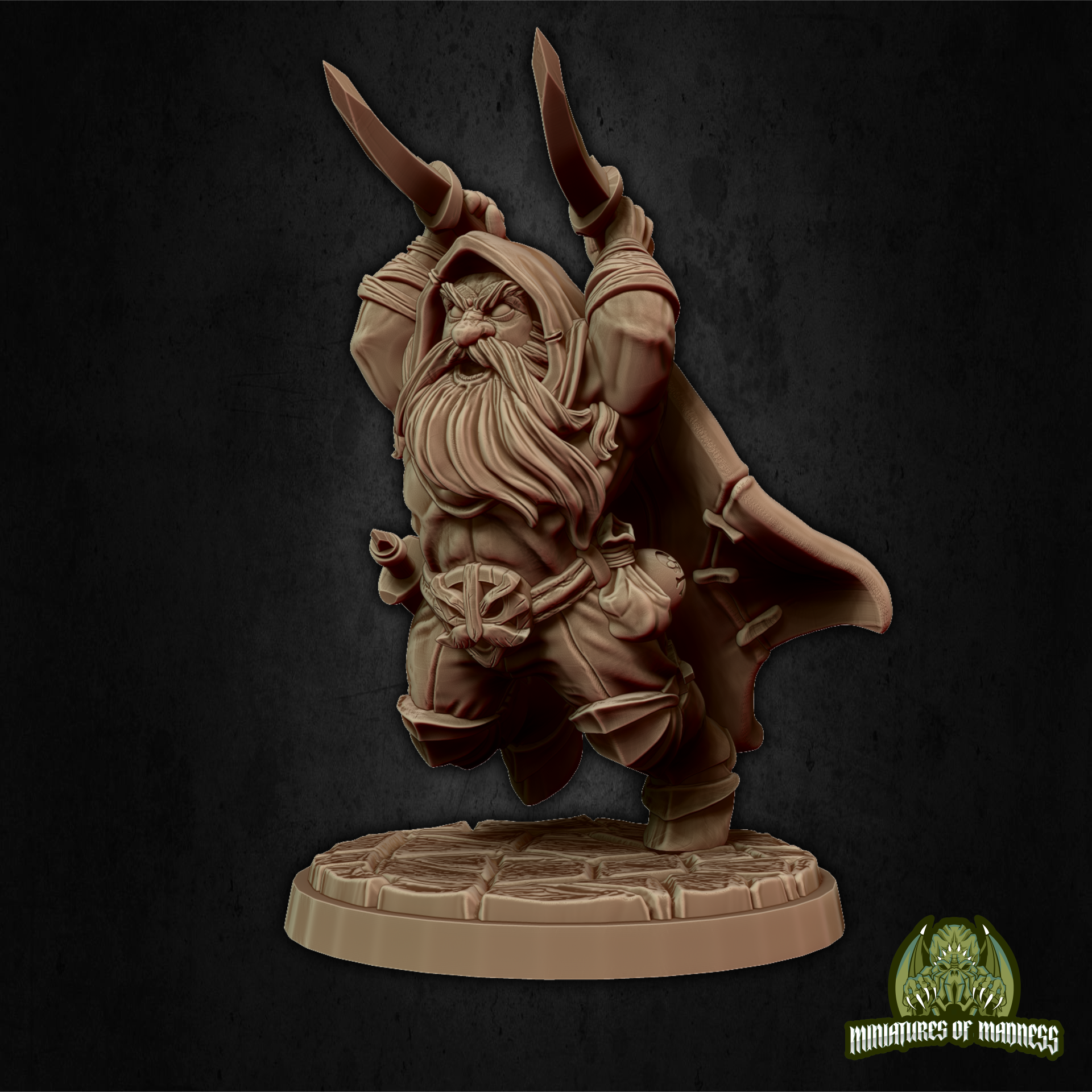 Kogan The Raider - Resin Printed Miniature - Hold My Dwarf