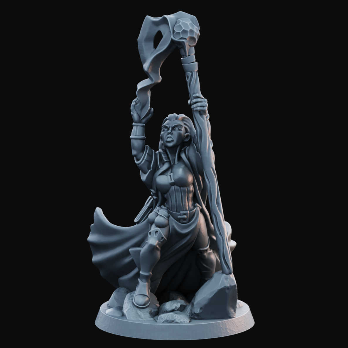 Mage Female - Resin Printed Miniature - Heroes of the Realm