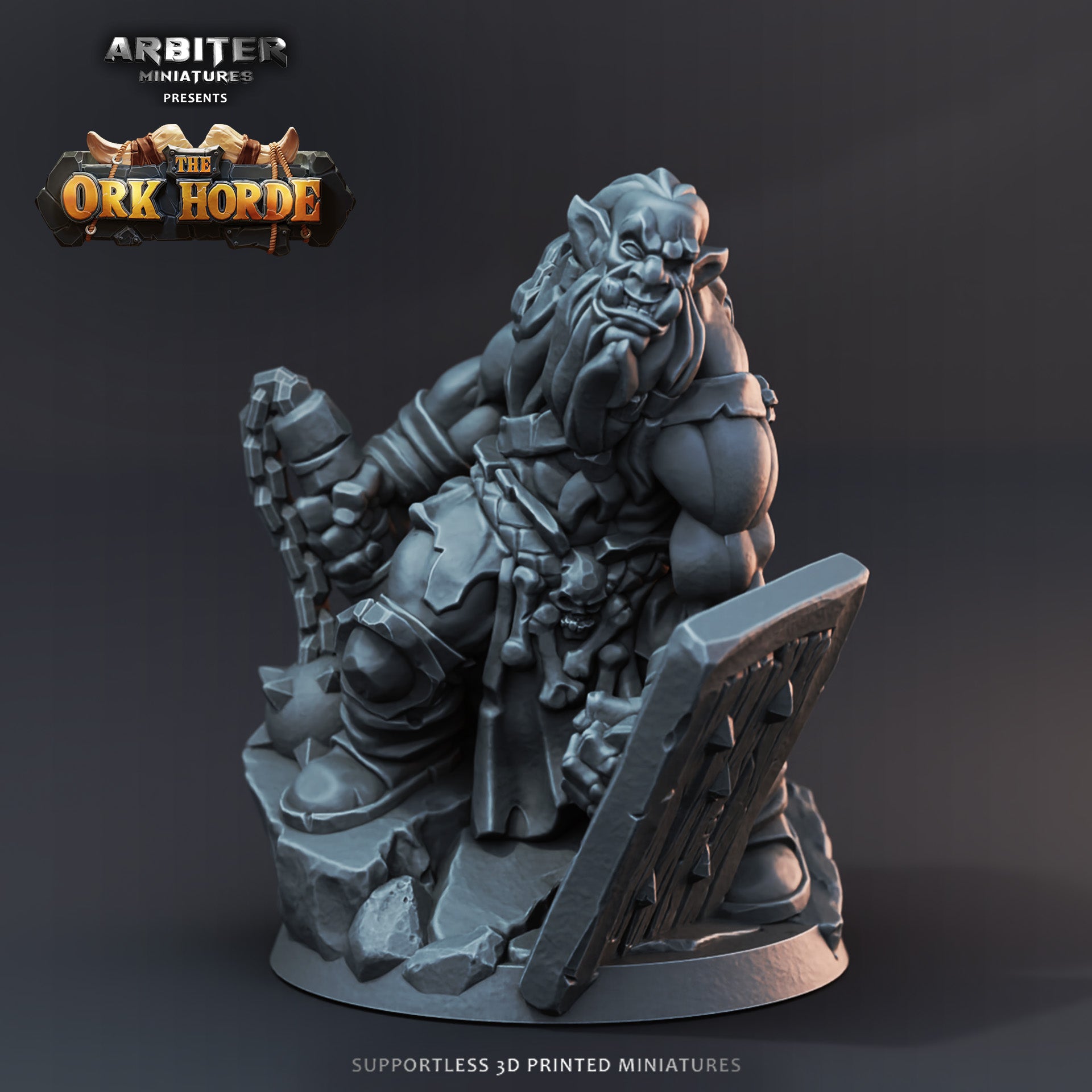 Ork Mauler 1  - Resin Printed Miniature - The Ork Horde