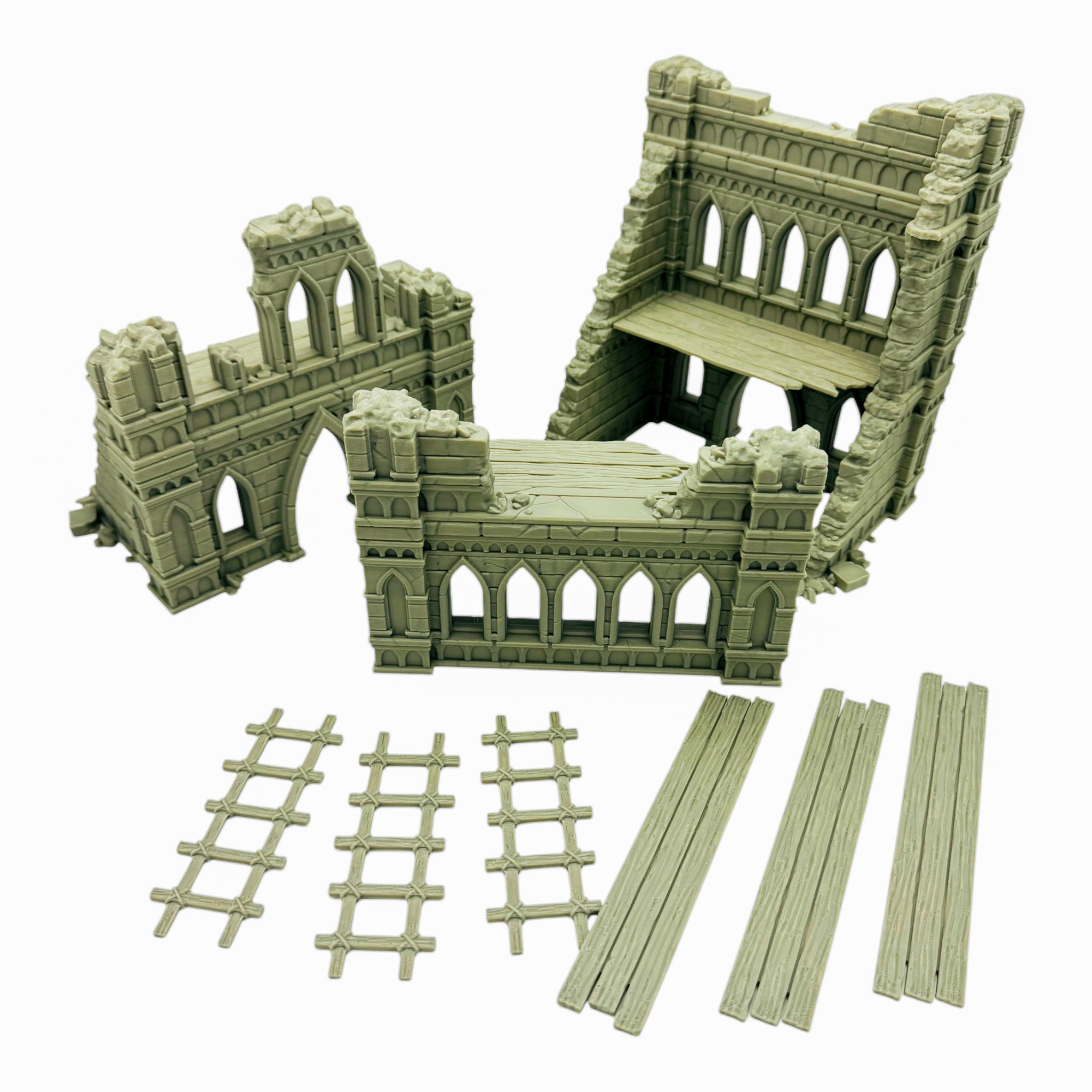 Blackthorn Ruins 1 / Forbidden Prints /  RPG and Wargame 3d Printed Tabletop Terrain / Licensed Printer