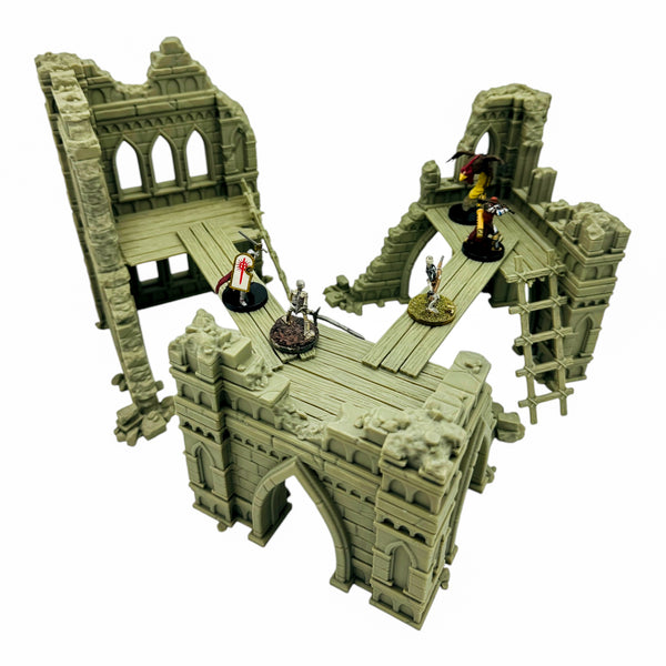 Blackthorn Ruins 2 Terrain – Gothic Ruined City Scenery | Panhandle 3D