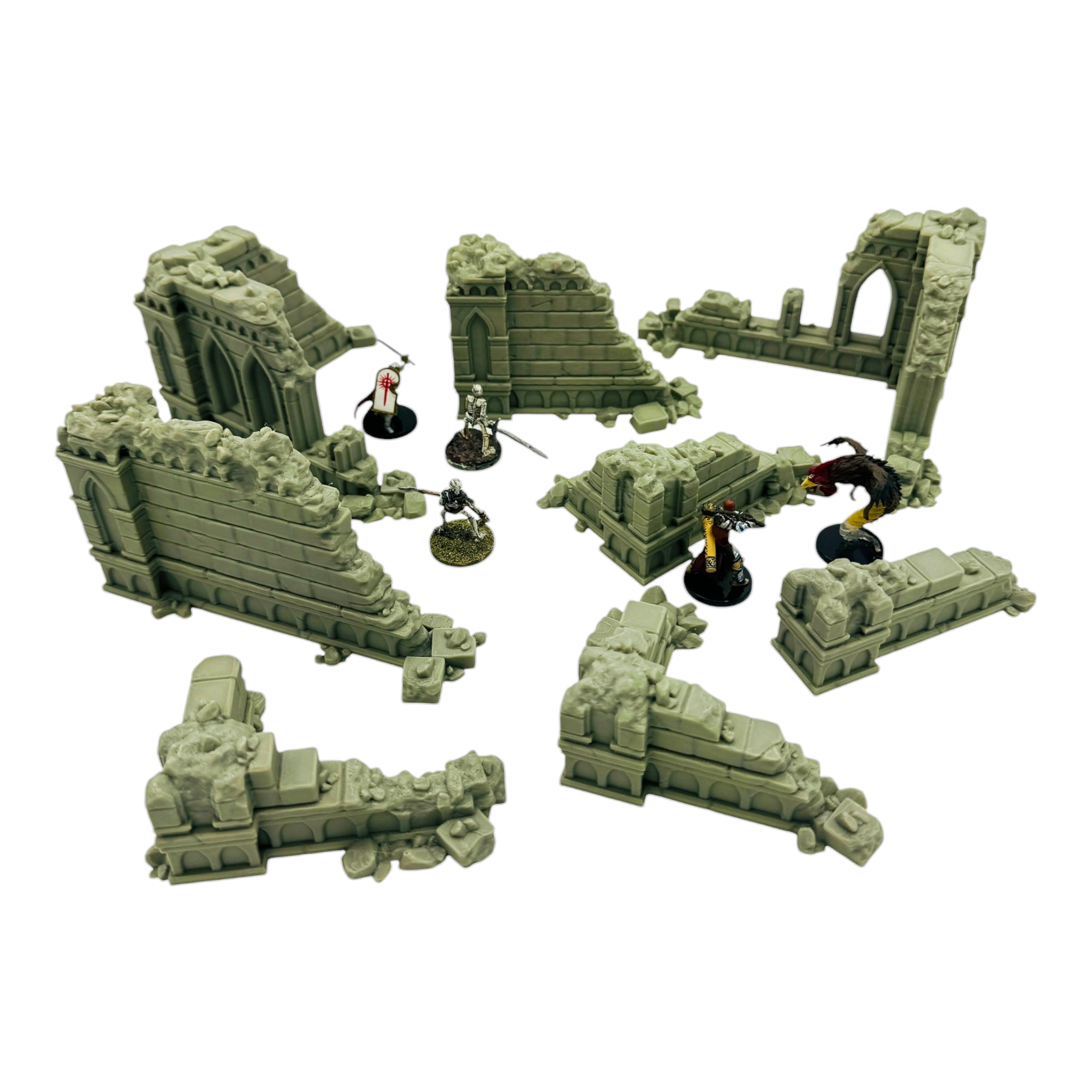 Blackthorn Ruins 3 / Forbidden Prints Fantasy Ruins /  RPG and Wargame 3d Printed Tabletop Terrain / Licensed Printer