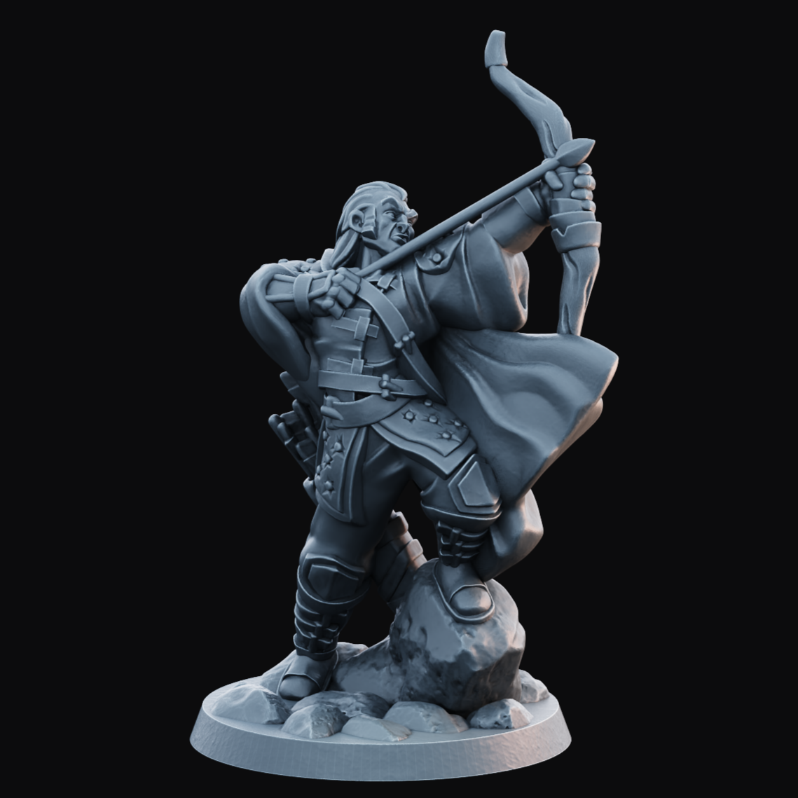 Ranger Male 1 - Resin Printed Miniature - Heroes of the Realm