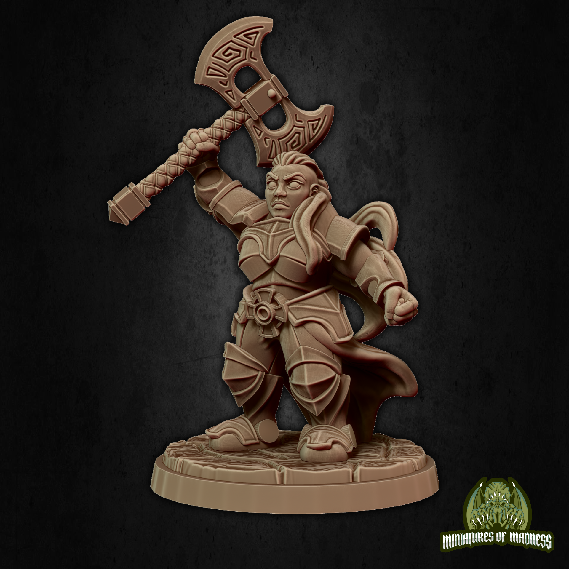 Rilonna Ironmind - Resin Printed Miniature - Hold My Dwarf