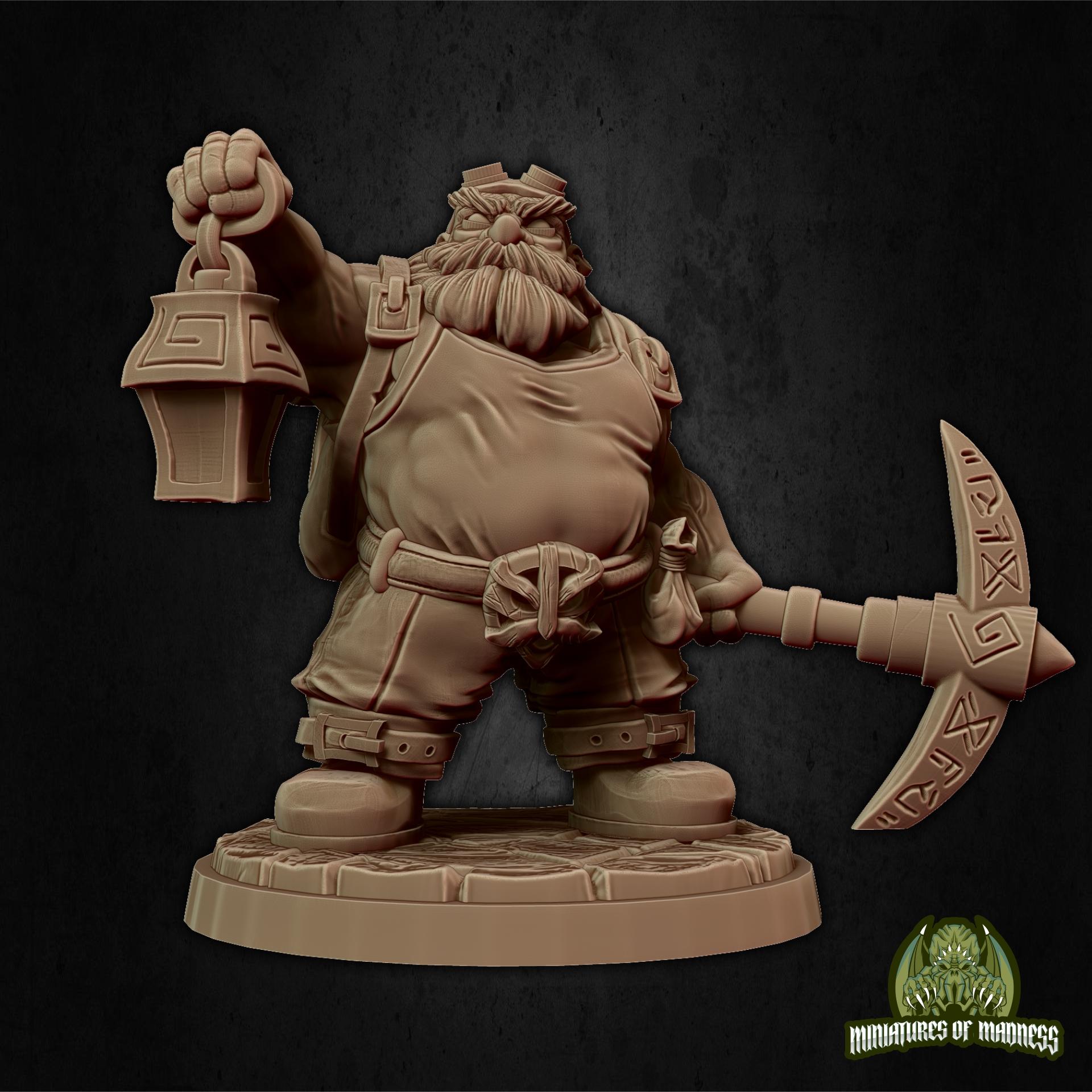 Rufus Breakrock- Resin Printed Miniature - Hold My Dwarf