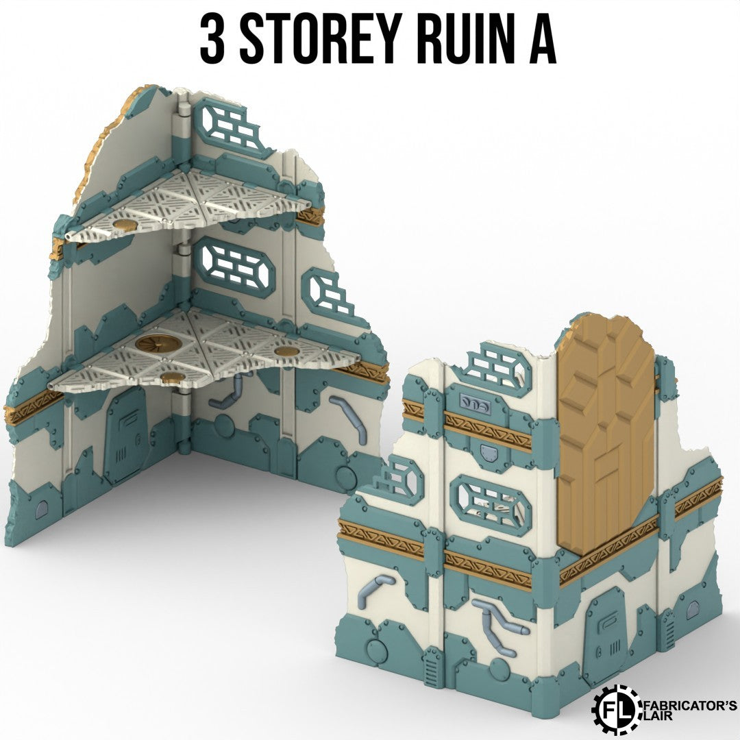 Industrial Mining Battlefield Terrain Set – Foldable Modular Tabletop Scenery