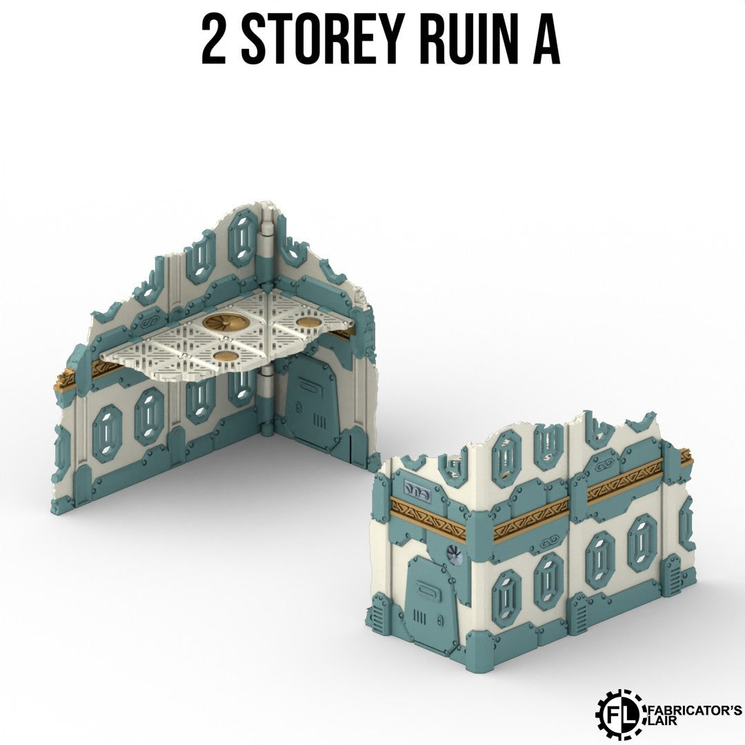 Industrial Mining Battlefield Terrain Set – Foldable Modular Tabletop Scenery