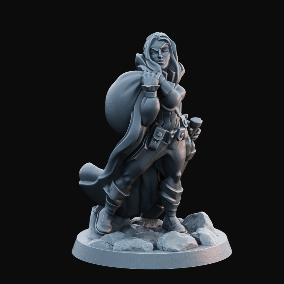 Thief Female 2 - Resin Printed Miniature - Heroes of the Realm