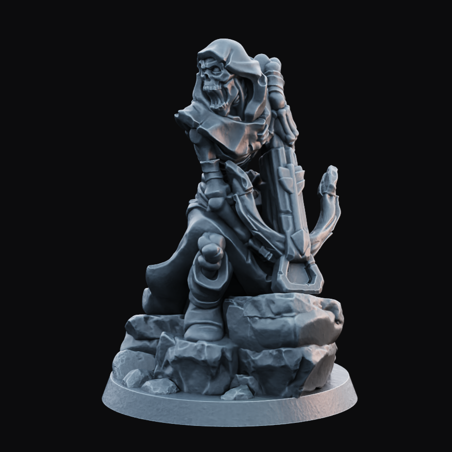 Undead Archer 2 - Resin Printed Miniature - Legion of the Dead