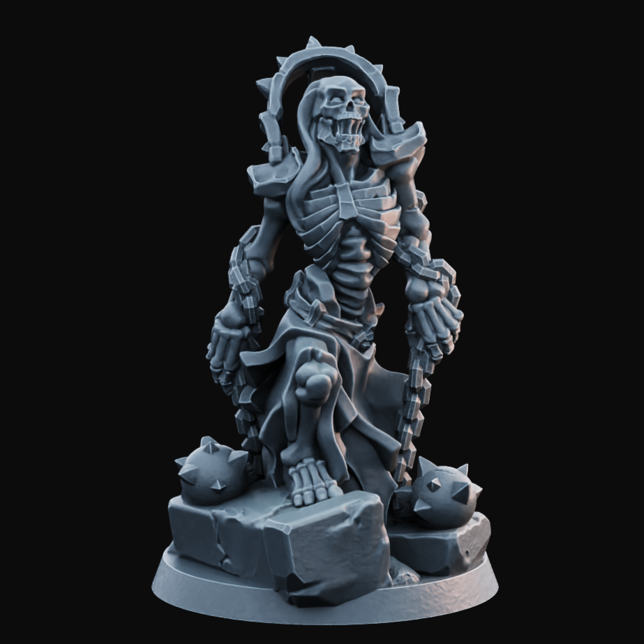 Undead Chainballer - Resin Printed Miniature - Legion of the Dead