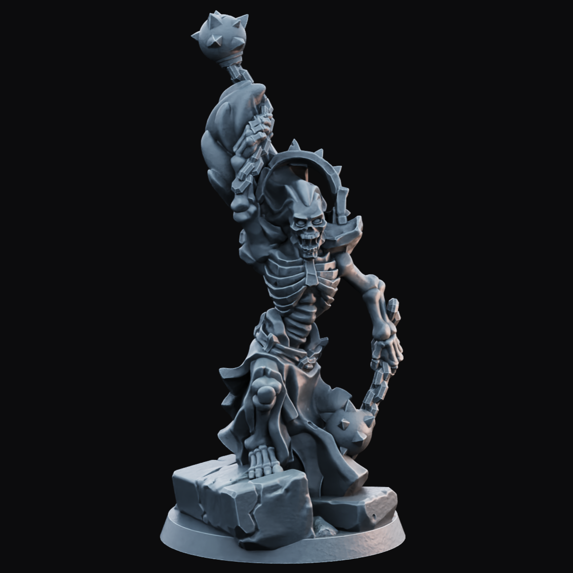 Undead Chainballer 2 - Resin Printed Miniature - Legion of the Dead