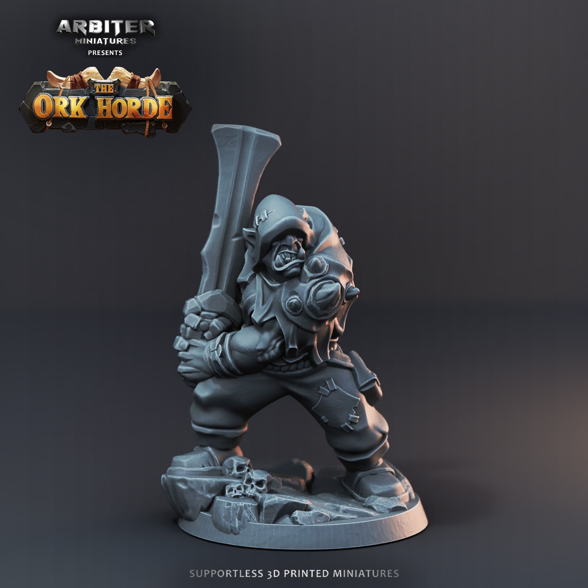 Ork Warboy 1  - Resin Printed Miniature - The Ork Horde