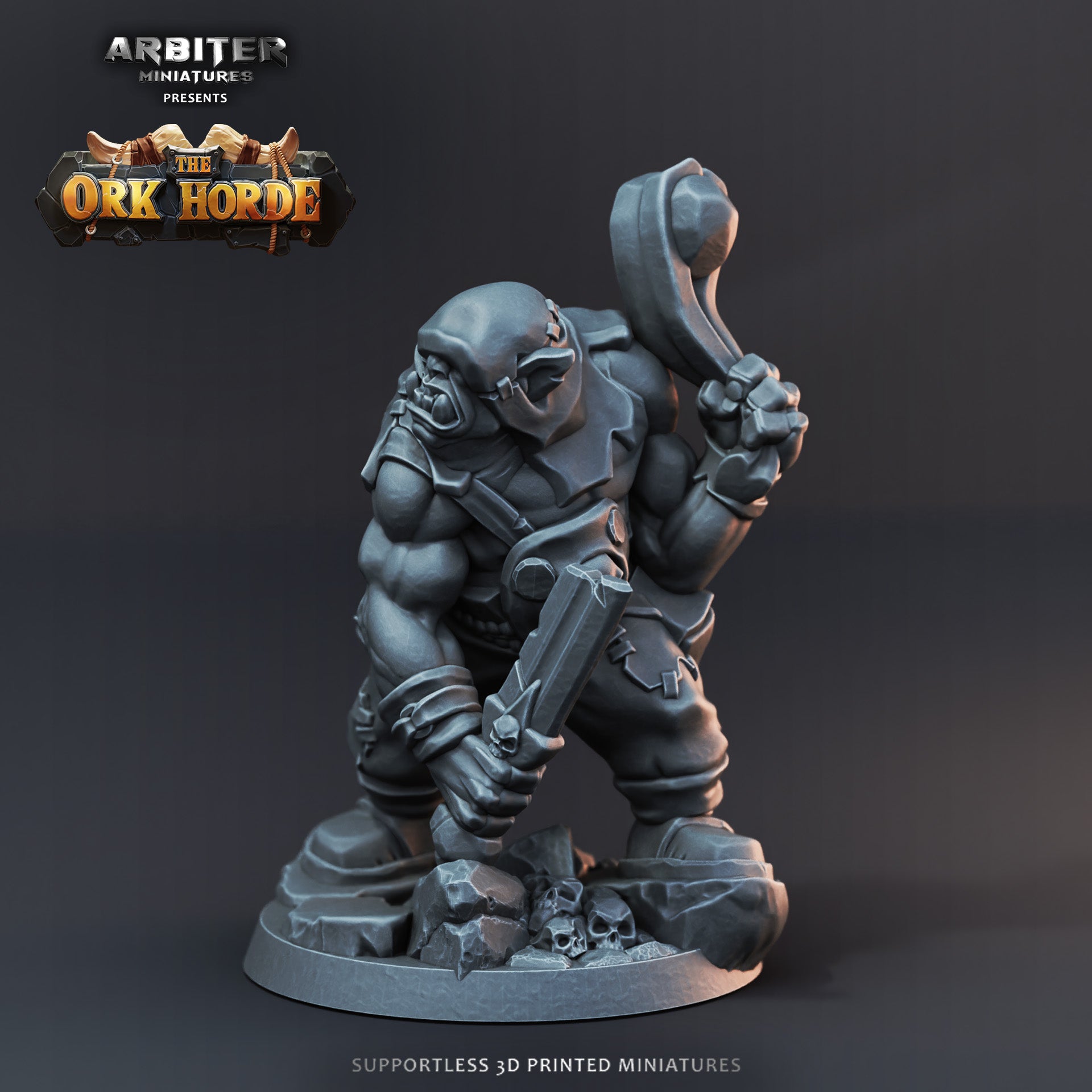 Ork Warboy 2  - Resin Printed Miniature - The Ork Horde