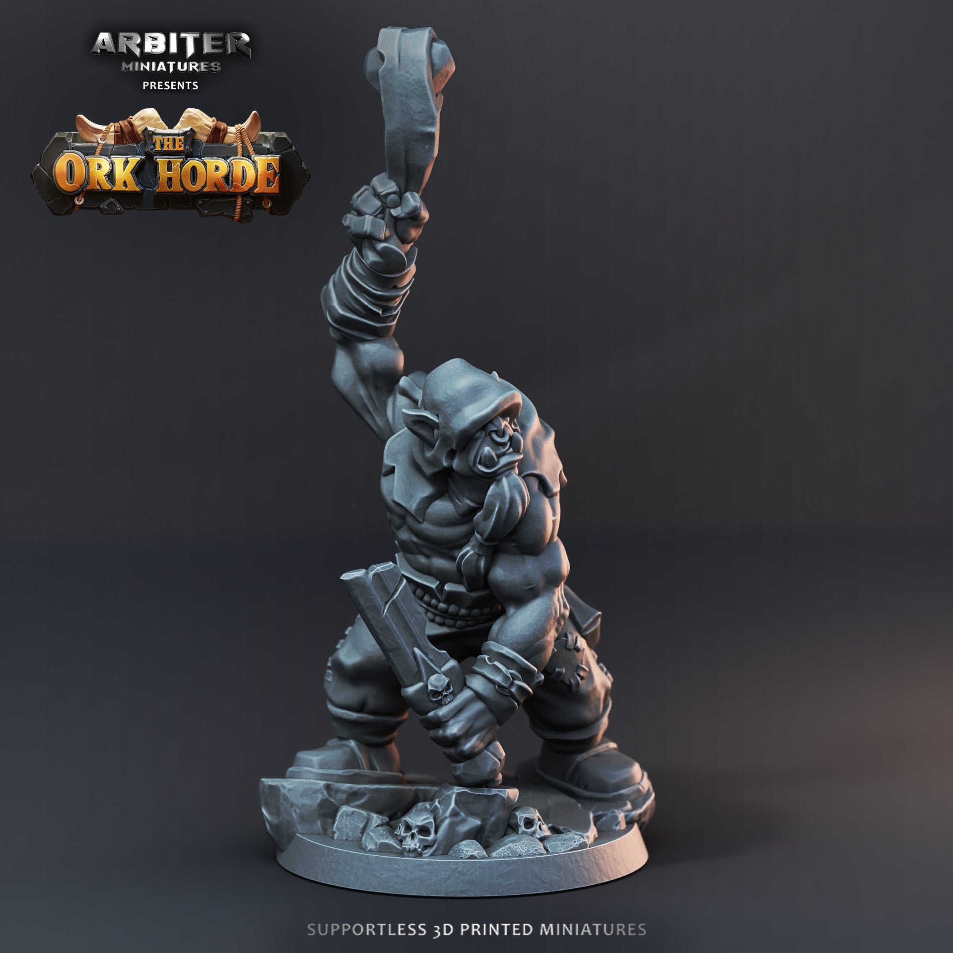 Ork Warboy 3  - Resin Printed Miniature - The Ork Horde