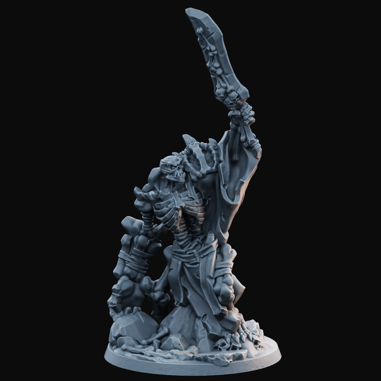 Undead Bone Reaper 2 - Resin Printed Miniature - Legion of the Dead